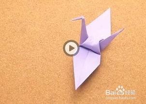千纸鹤折纸的视频,跟随视频轻松学会制作美丽纸鹤